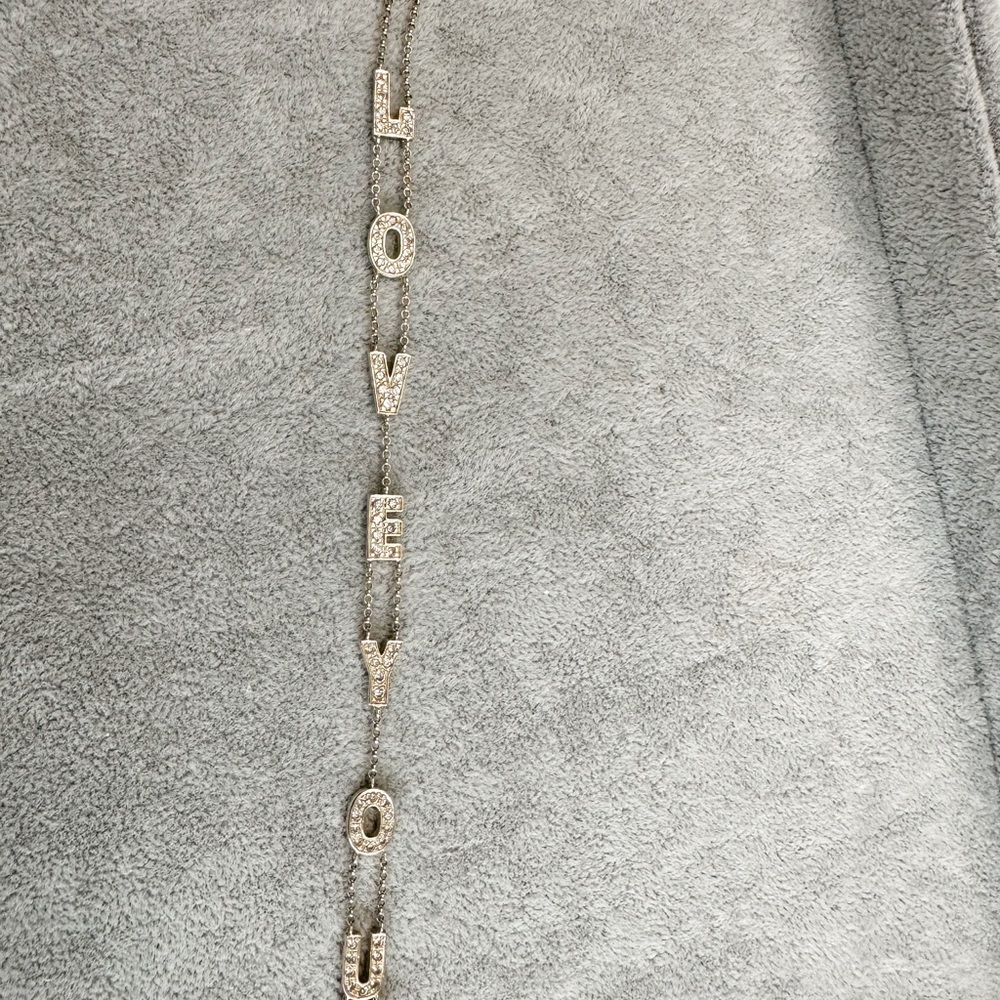 925 Gold Overlay Elegant “Love You” Bracelet